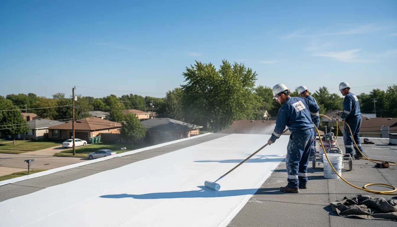 Commercial roof coating in Morris, IN near me